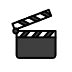 Clapper Board SVG Icon